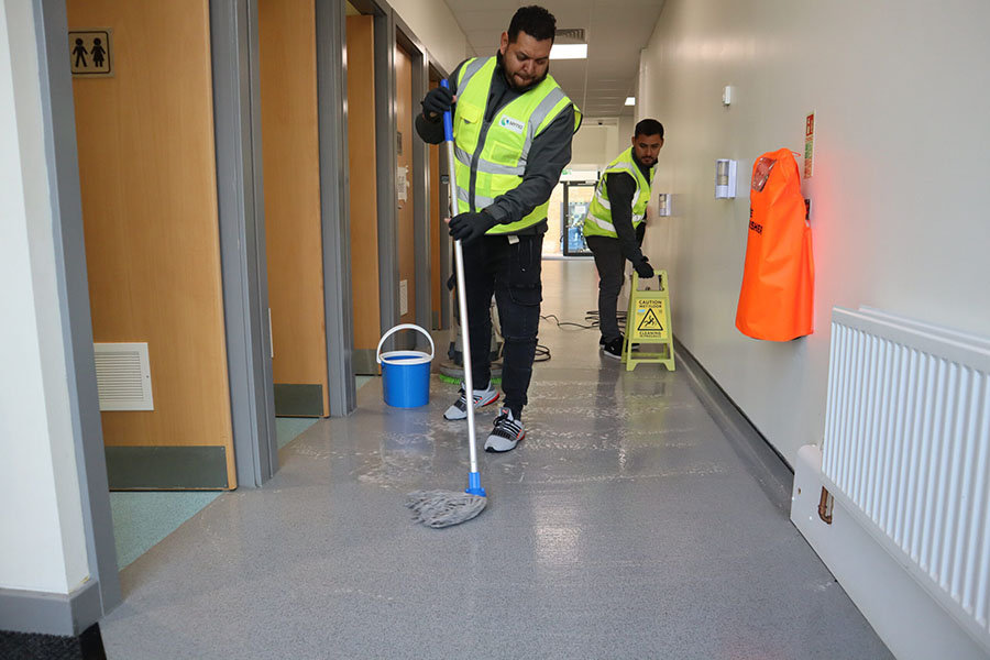 deep cleaning floors